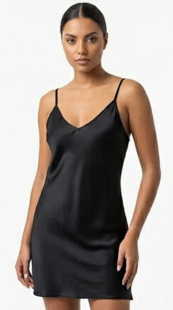 Silk Mini Slip Dress